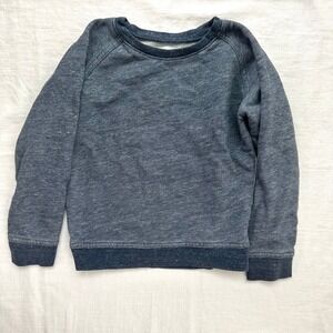 Everlane Kids Sweatshirt Pullover Crew‎ Neck Long Sleeve Blue Size 5